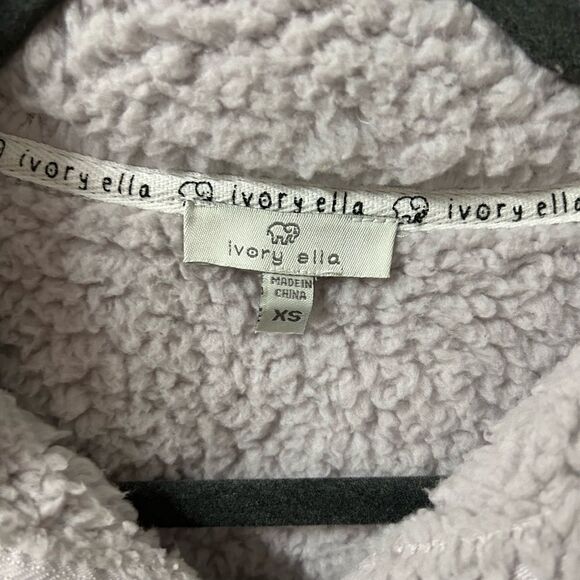 Ivory Ella Sherpa Jacket - Picture 2 of 4